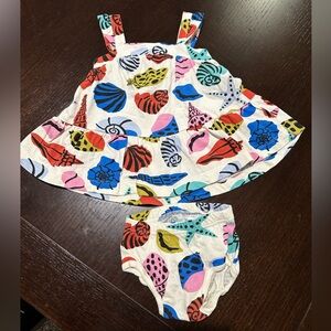 Hanna Andersson Baby Shells dress: 6-12 months- worn once!